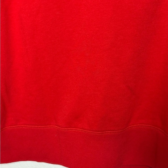 Women’s Vibrant Red Hoodie Size Small Cropped at Waist - Picture 3 of 3